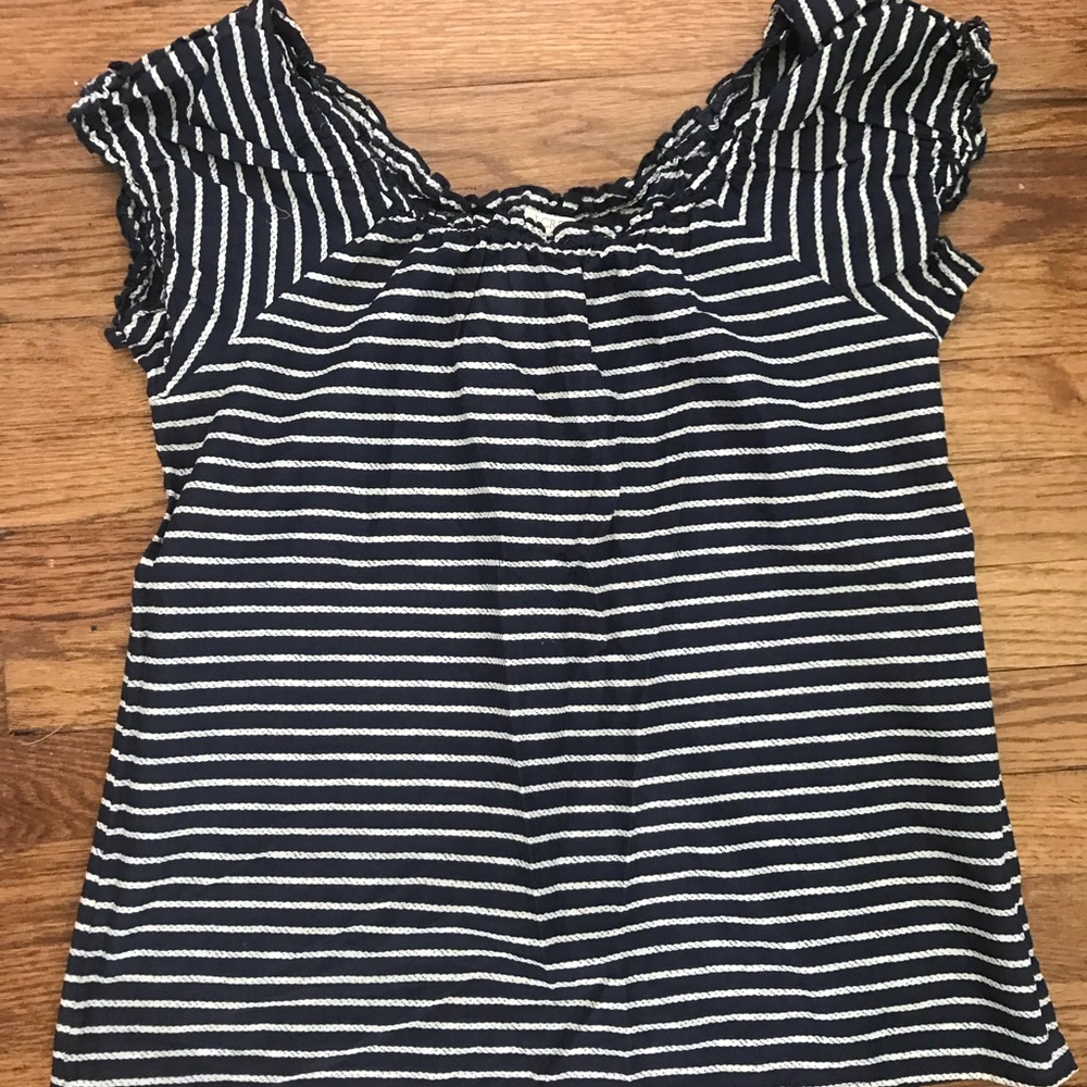 J.CREW Nautical Blue Top